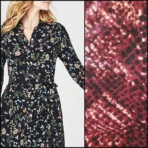 NEW! PURE COLLECTION Snakeskin Print Knit Dress 14/16.